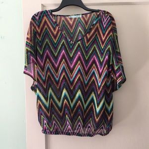 Maurice’s colorful chevron print top